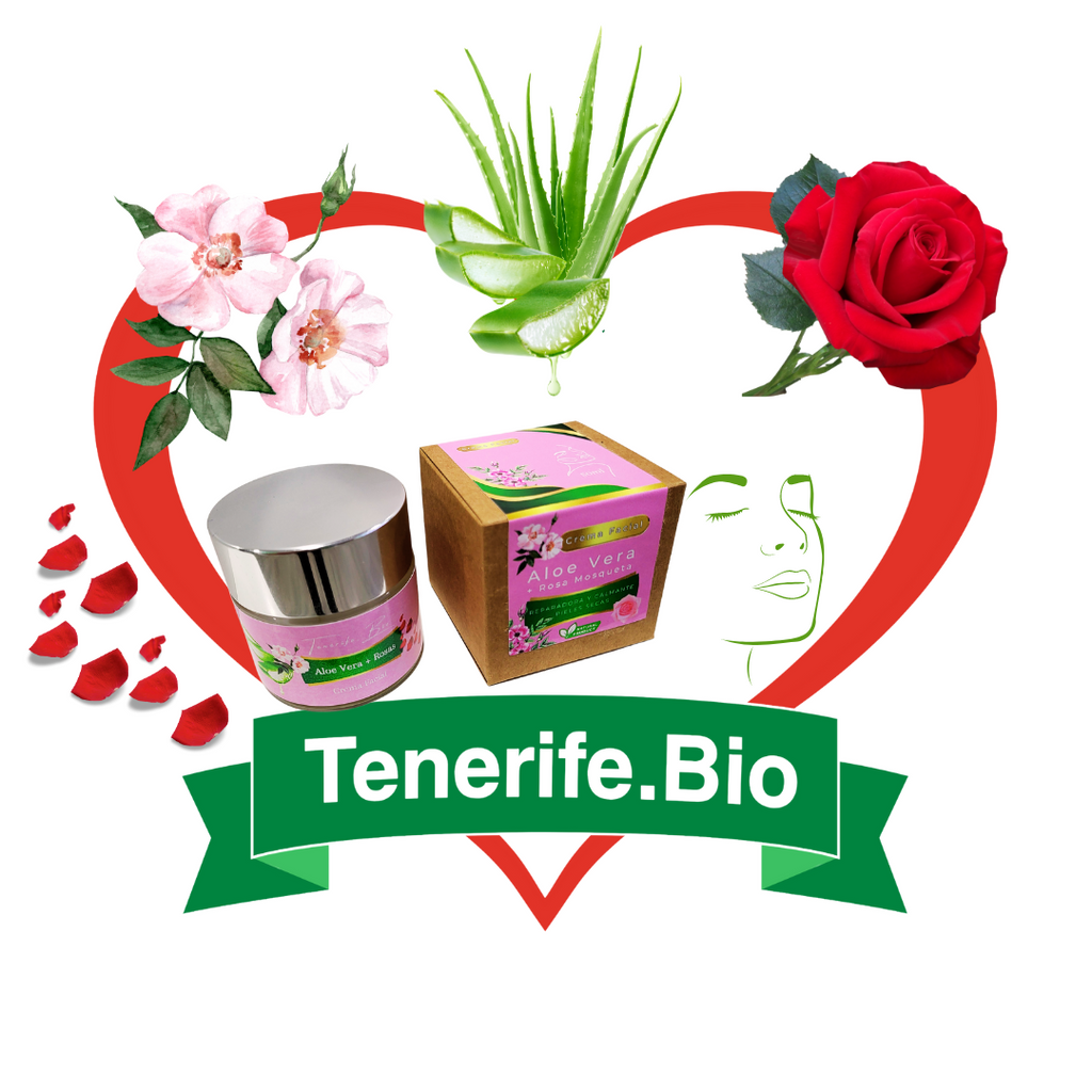 Crema Facial Rosas + Aloe de Tenerife (Calma y Repara)