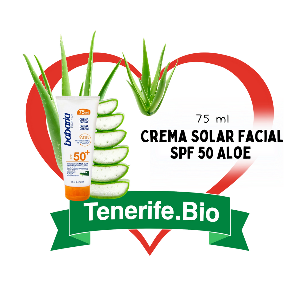 Crema Solar Facial SPF 50 Aloe