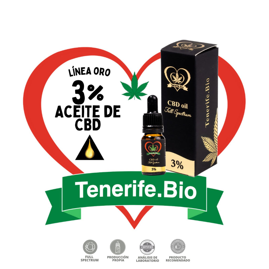 Aceite CBD 3% full spectrum (Linea Oro)