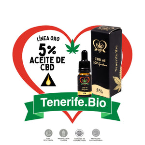 Aceite CBD 5% full spectrum (Linea Oro)